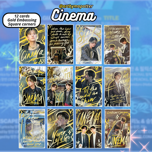 ✨🎤Mixtape: DominATE Embossed Doodled Photo Cards⛓️✨ (ALL MUSIC VIDEO DECKS)