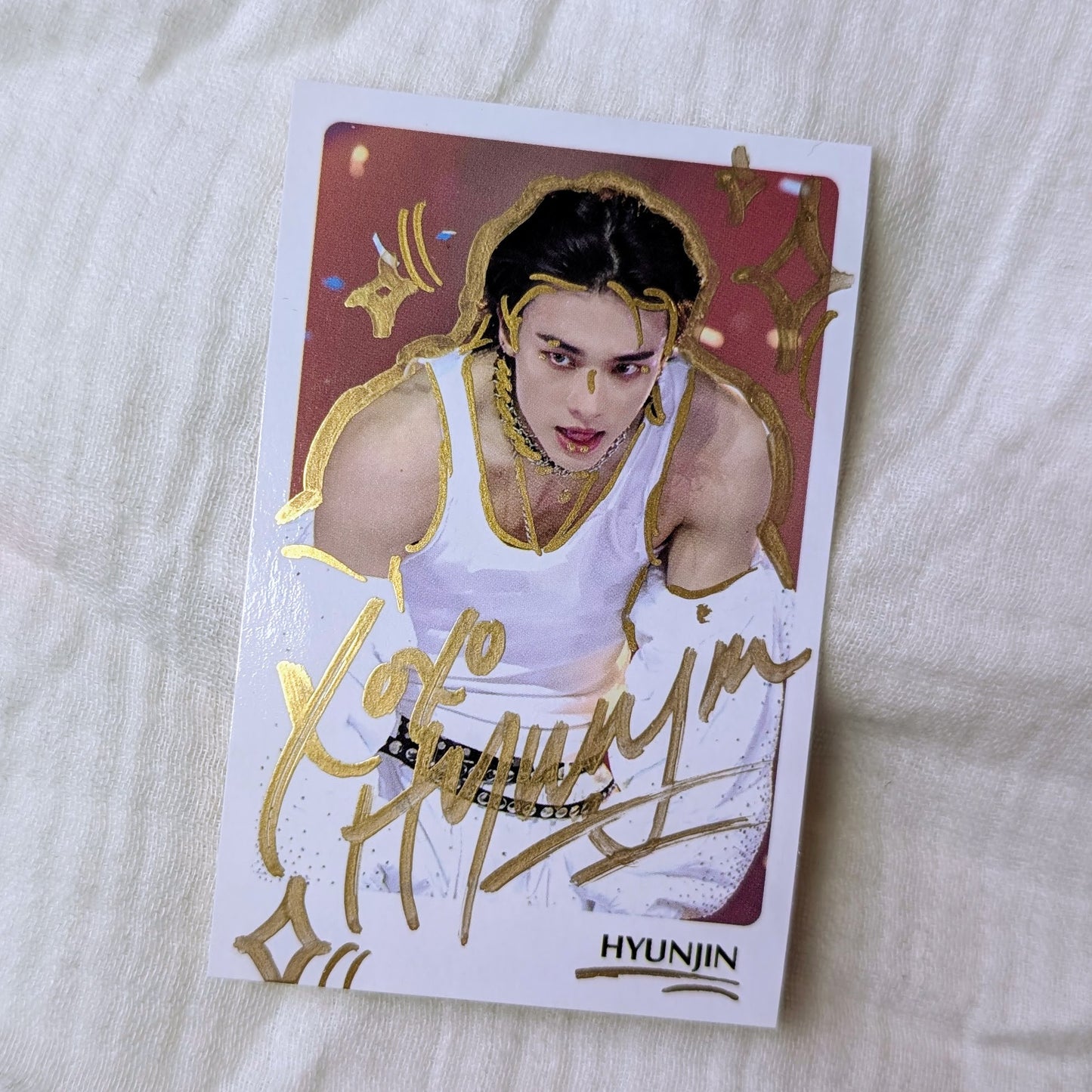 🥟💮 Hyunjin Japan Polaroid Doodled & Sticker!