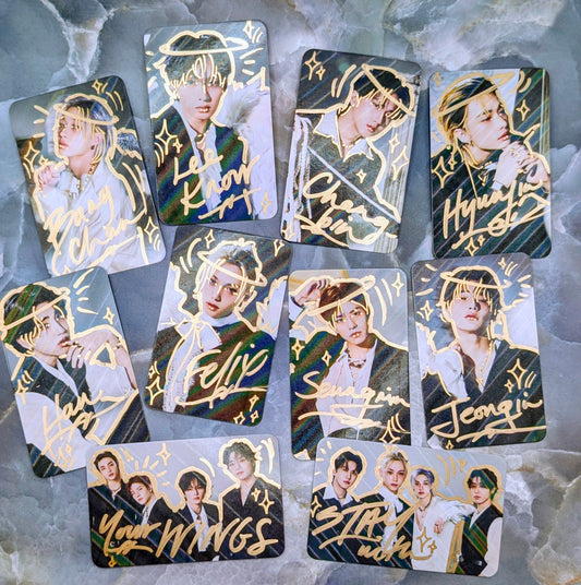 STAY With Your Wings | Stray Kids Doodled Photo Cards Set of 12