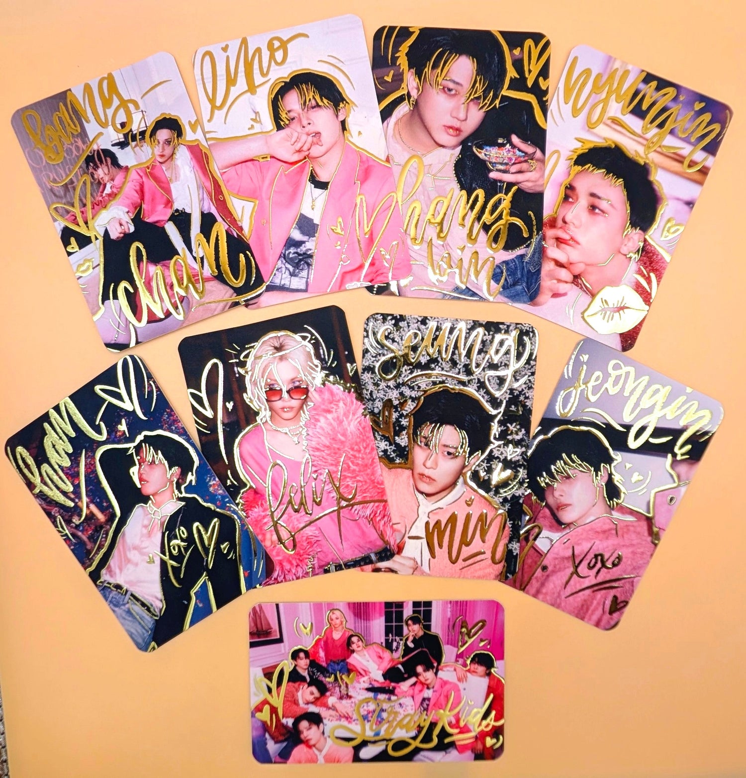 Embossed Doodled Photo Cards