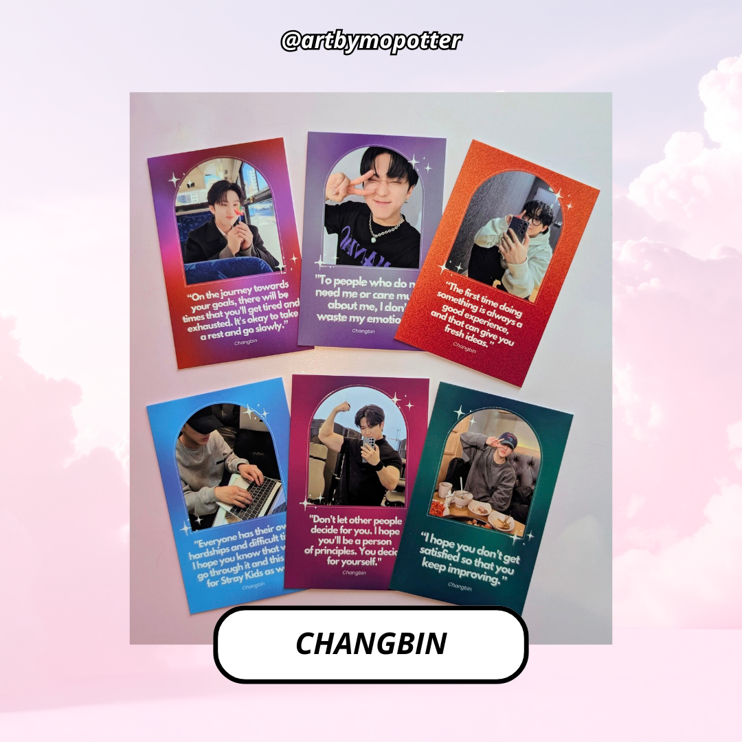 💗✨ Stray Kids Quote Affirmation Photo Cards