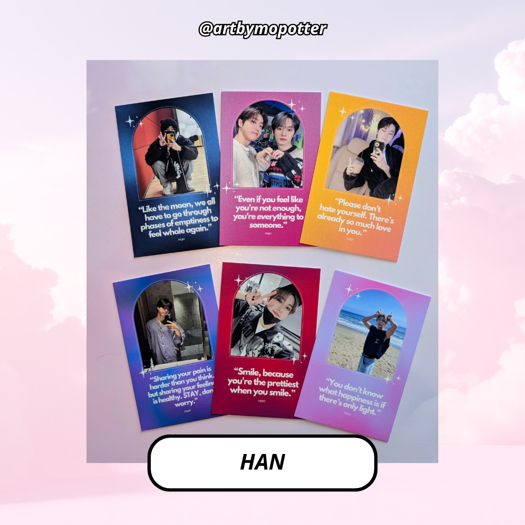 💗✨ Stray Kids Quote Affirmation Photo Cards