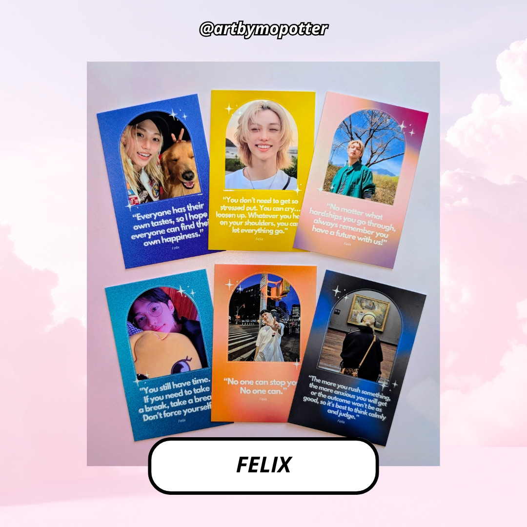 💗✨ Stray Kids Quote Affirmation Photo Cards
