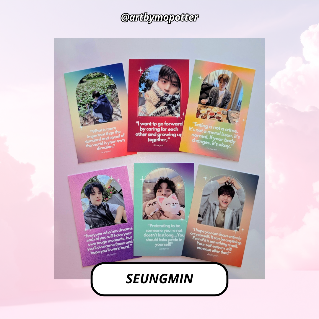 💗✨ Stray Kids Quote Affirmation Photo Cards