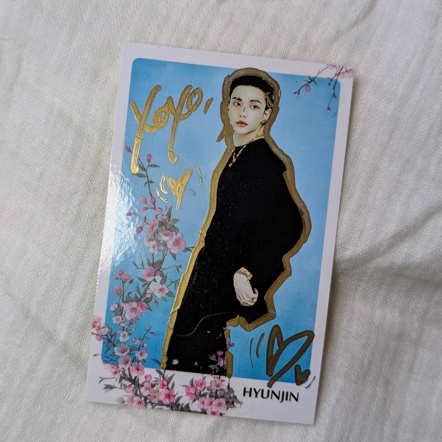 🥟💮 Hyunjin Japan Polaroid Doodled & Sticker!