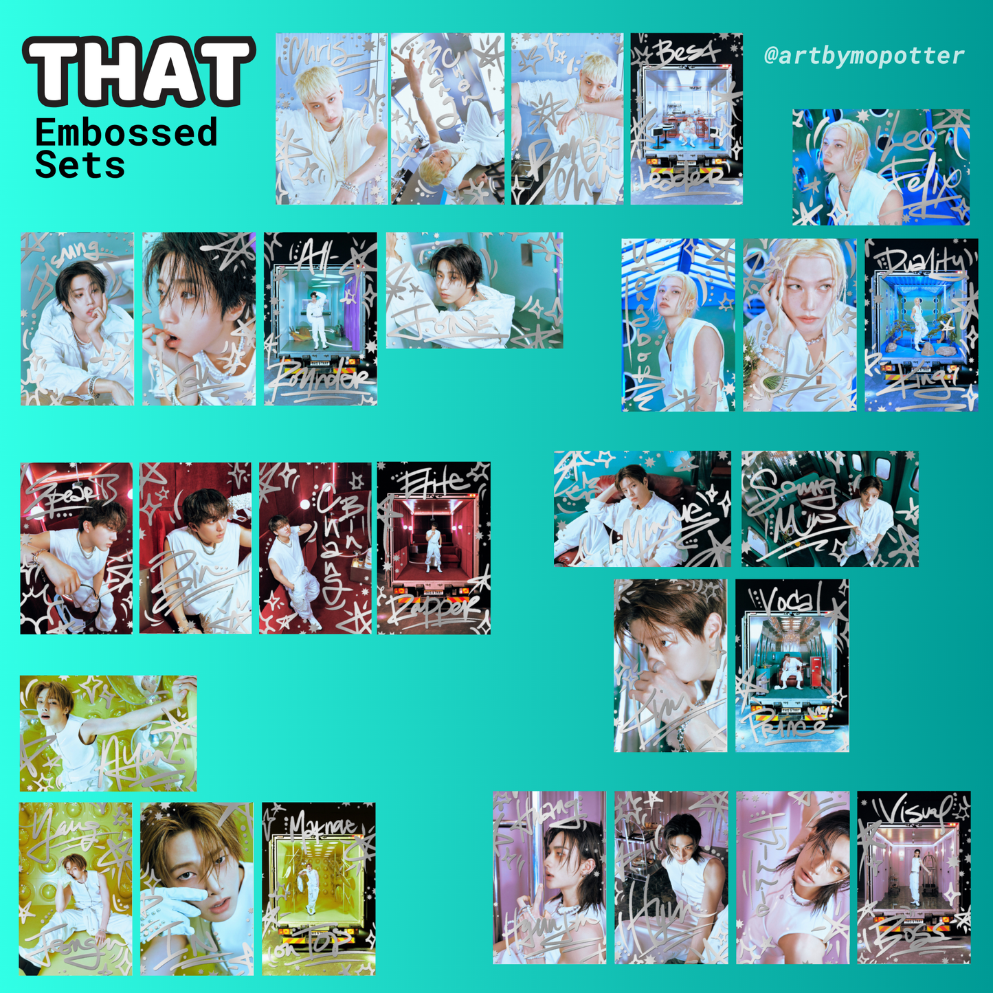 💙THAT Embossed Doodled Photo Cards💙