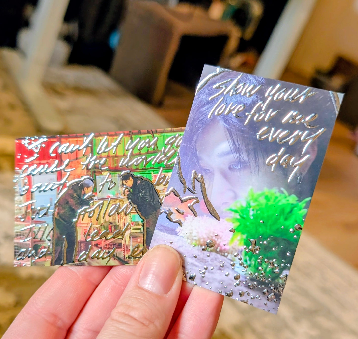 ✨🎤Mixtape: DominATE Embossed Doodled Photo Cards⛓️✨ (ALL MUSIC VIDEO DECKS)