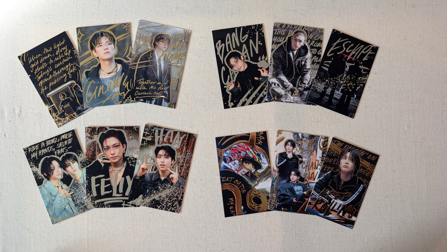✨🎤Mixtape: DominATE Embossed Doodled Photo Cards⛓️✨ (ALL MUSIC VIDEO DECKS)