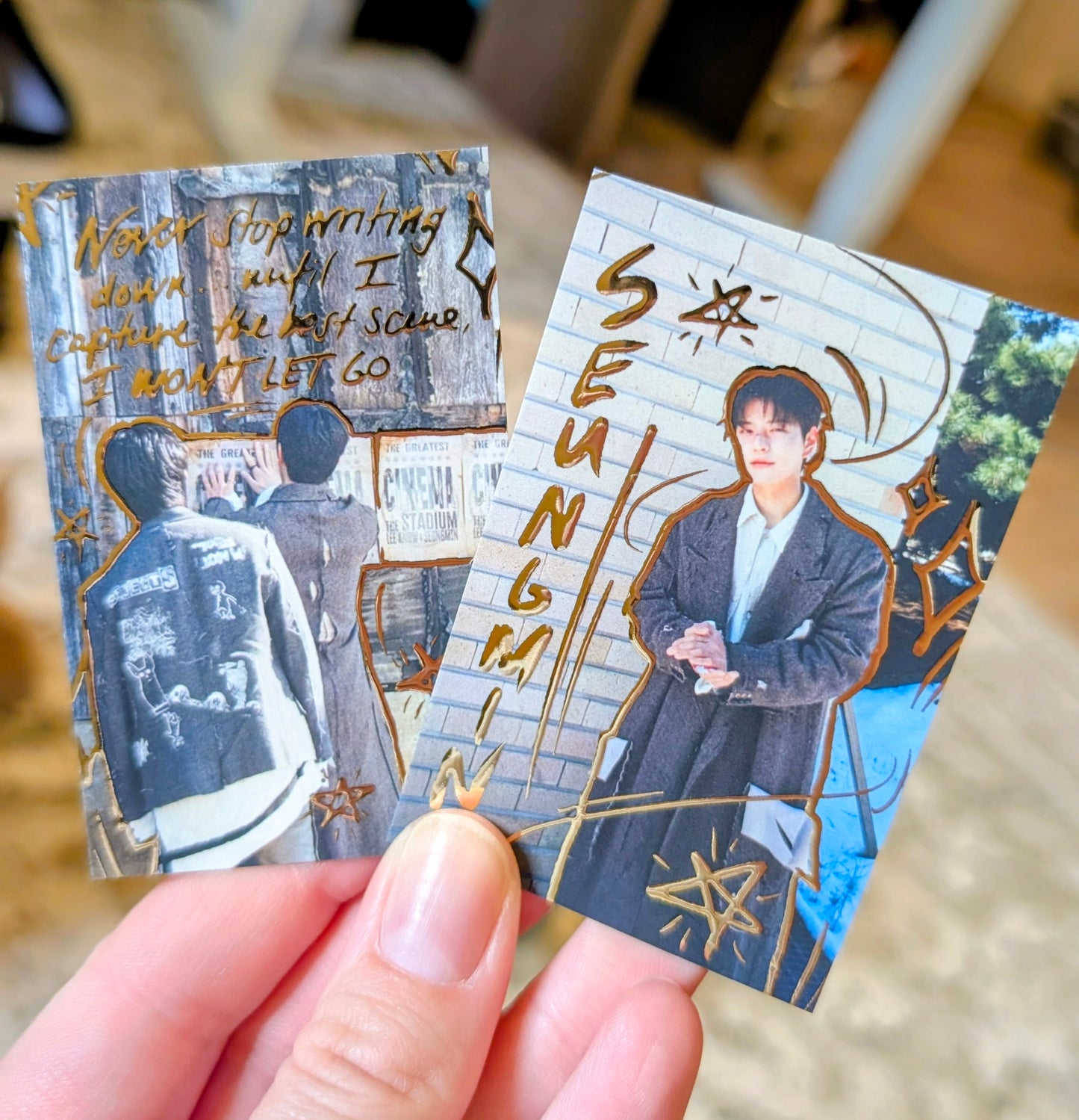 ✨🎤Mixtape: DominATE Embossed Doodled Photo Cards⛓️✨ (ALL MUSIC VIDEO DECKS)