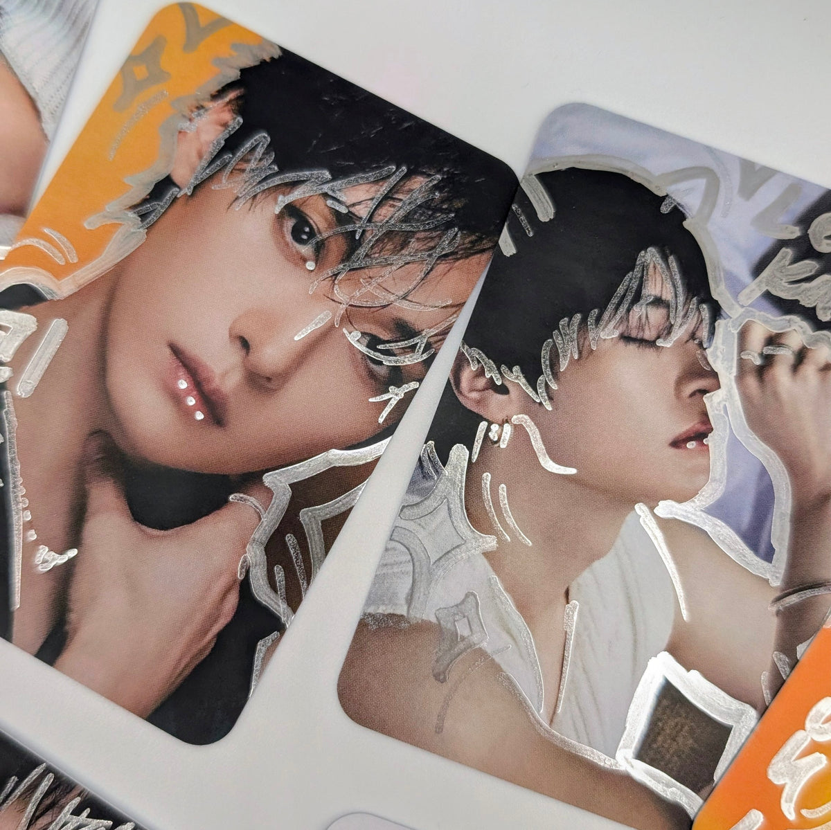 🤍 NYLON Lee Know - Stray Kids Hand-Doodled Photo Cards Set of 8