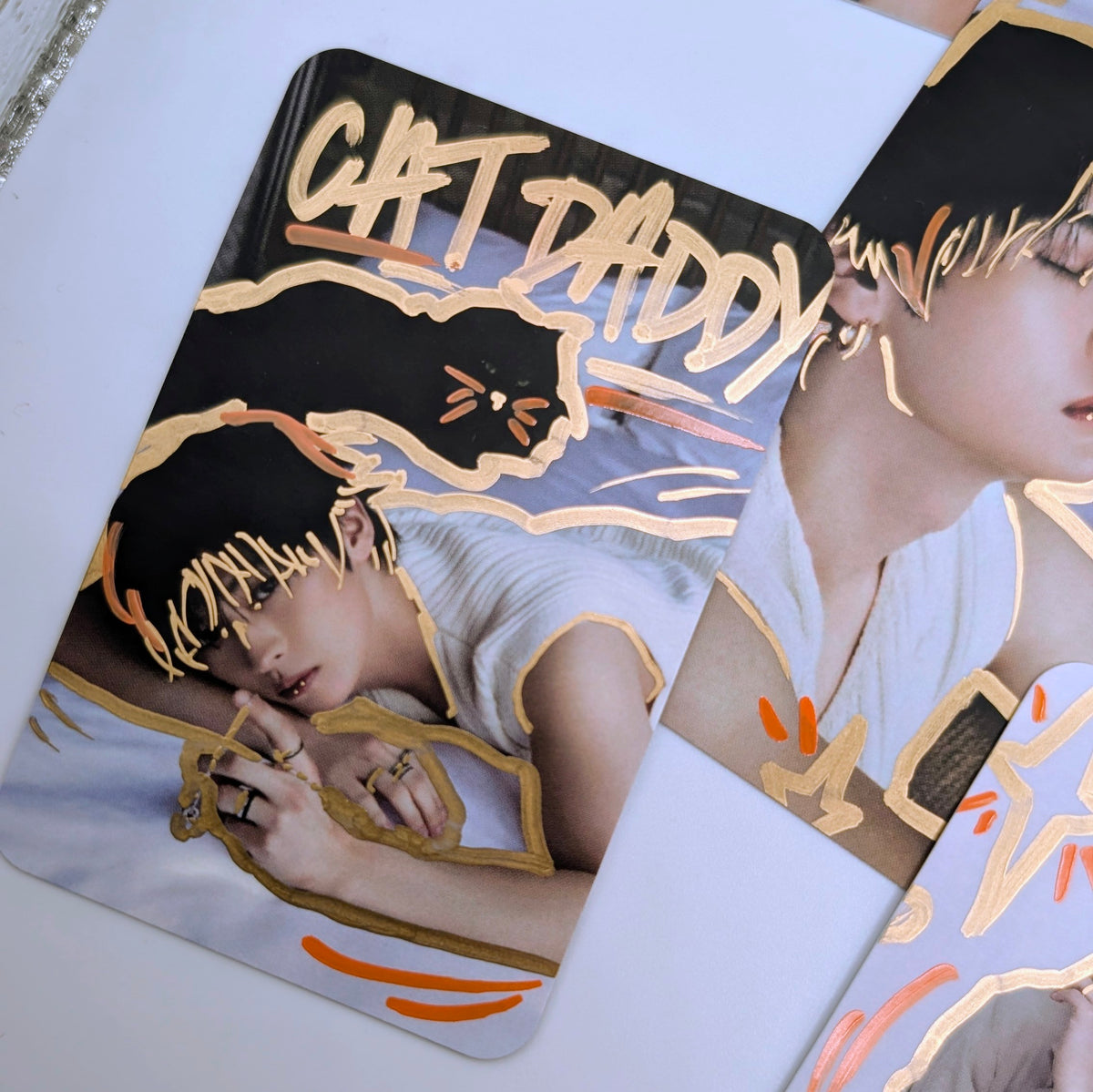 🧡✨ NYLON 2.0 Lee Know - Stray Kids Hand-Doodled Photo Cards Set of 8