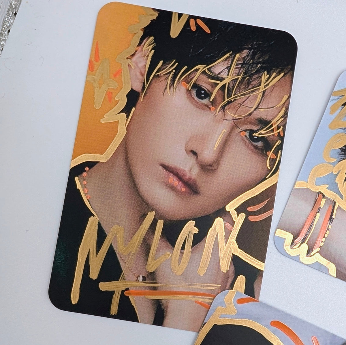 🧡✨ NYLON 2.0 Lee Know - Stray Kids Hand-Doodled Photo Cards Set of 8